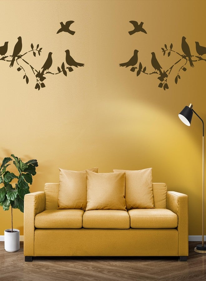 StenCart Birds on Branches Pack of 2 Reusable Wall Stencil Design Stencil for Wall Painting Home Wall Decoration(16 inch x 24 inch)-Combo Pack of 2 - Image 5